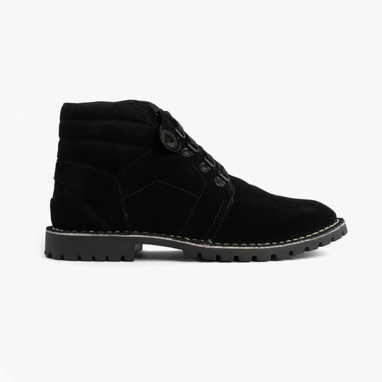 Popps TROOPER Mens Desert Boots Black