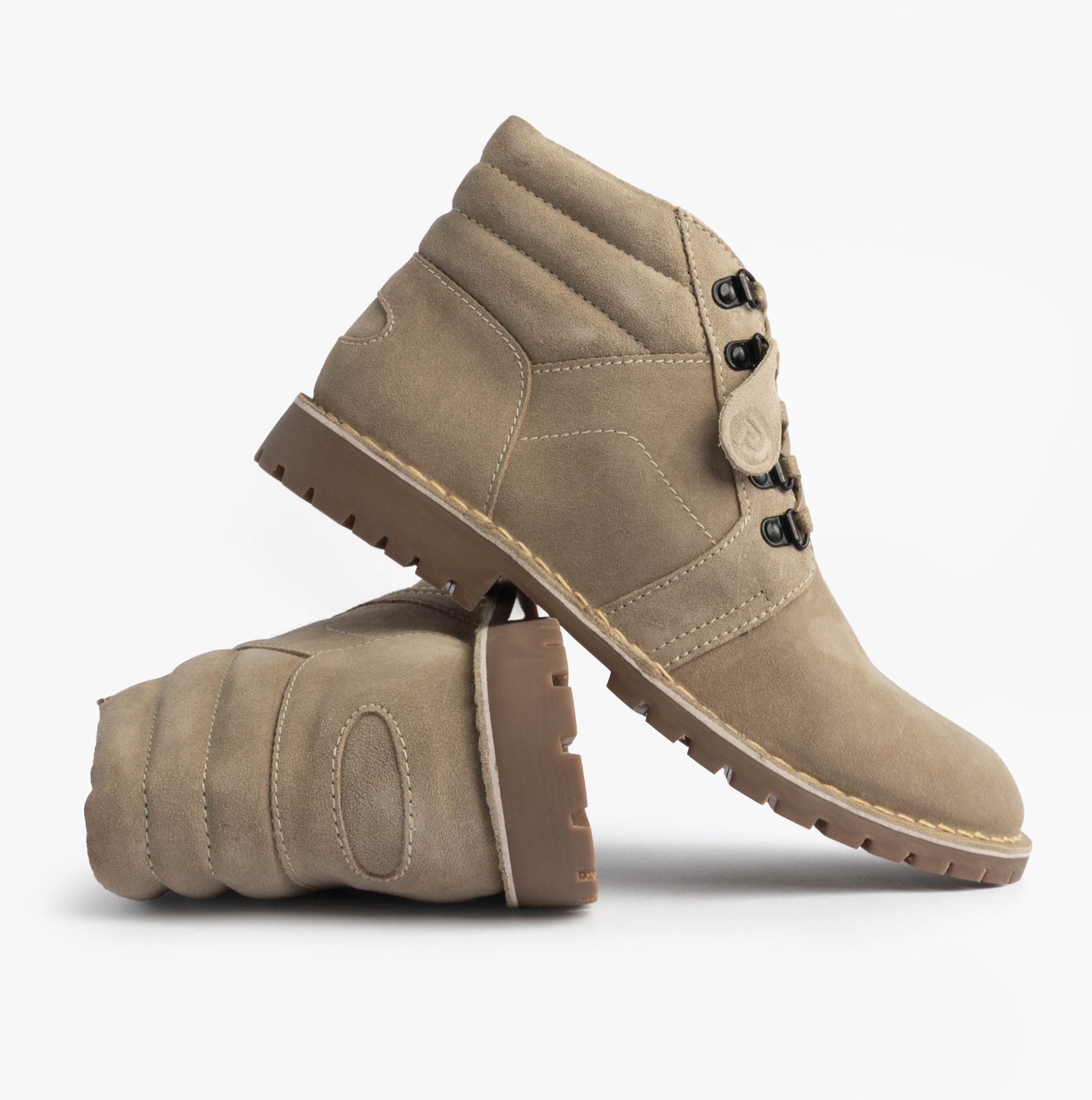 Popps TROOPER Mens Desert Boots Taupe