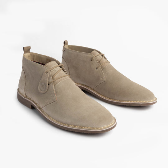 Popps VESPA Unisex Desert Boots Sand