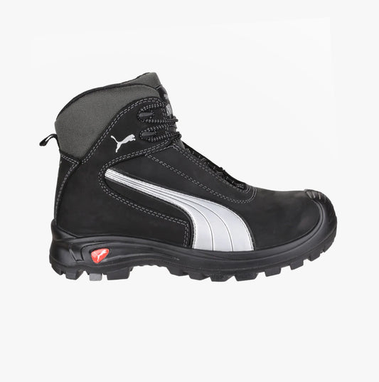 Puma Safety CASCADE MID 630210 Mens Leather Safety Boots Black