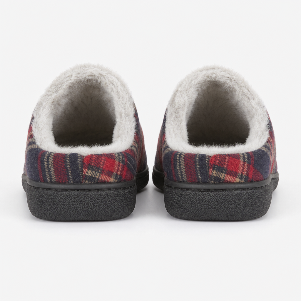 Jo & Joe FALKIRK Mens Mule Slippers Red