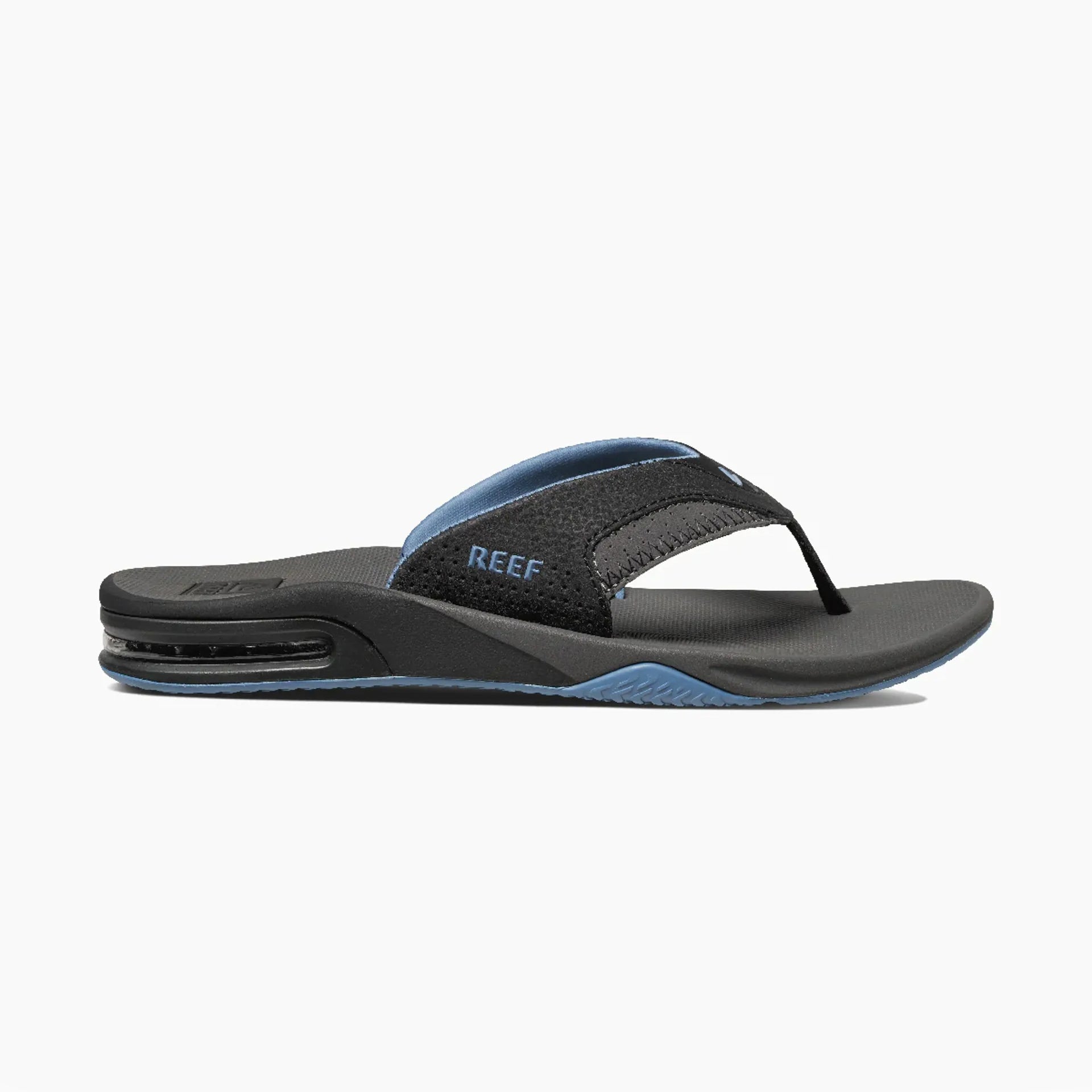 FANNING Mens Toe-Post Sandals Grey/Light/Blue