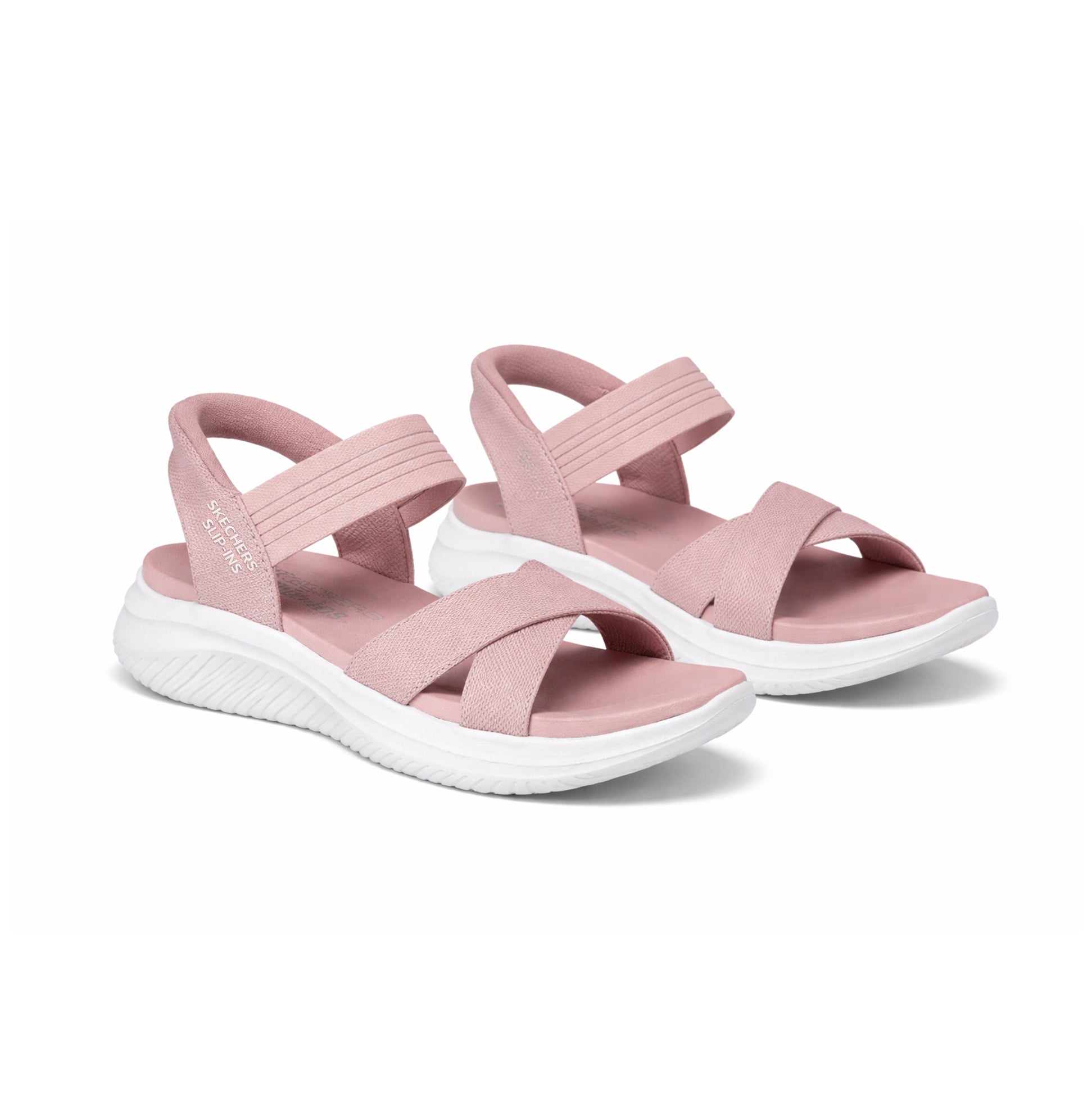 Skechers ULTRA FLEX 3.0 SANDAL - NEVER Womens Ankle Strap Sandals Rose