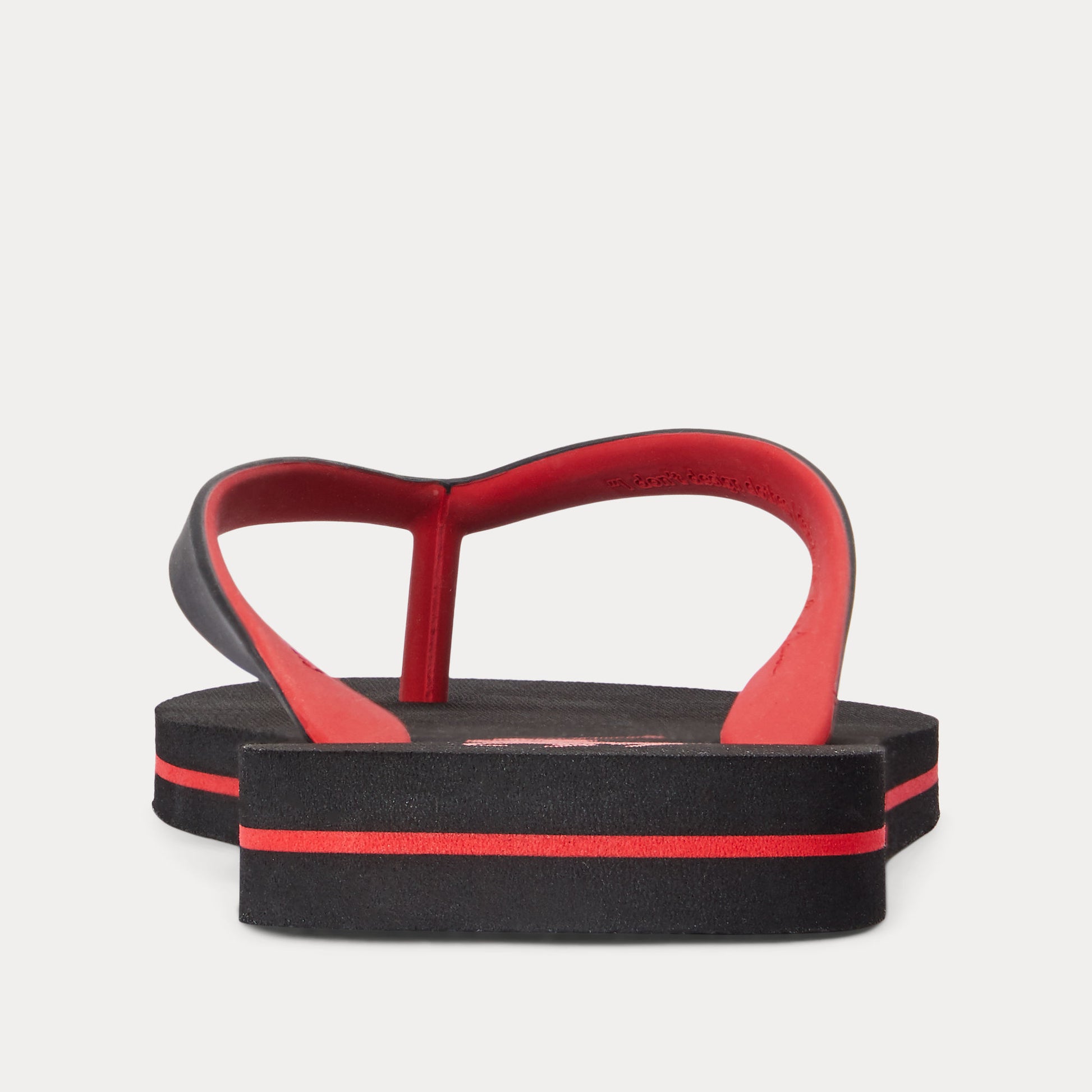 Polo Ralph Lauren BOLT Mens Flip-Flops Black/Red