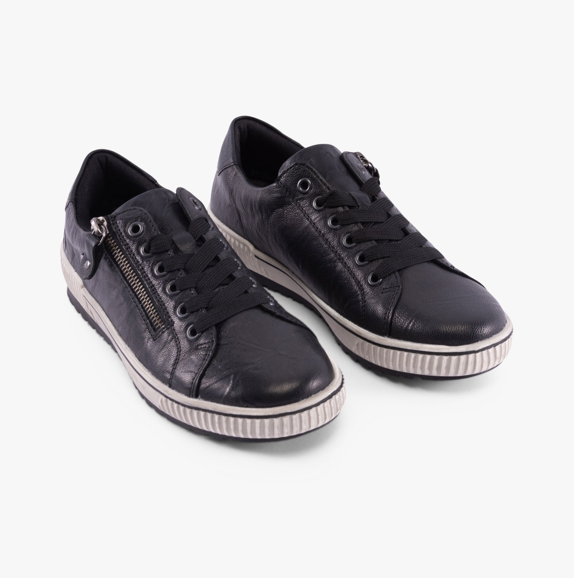 Remonte D0700-00 Womens Side Zip Casual Shoes Black