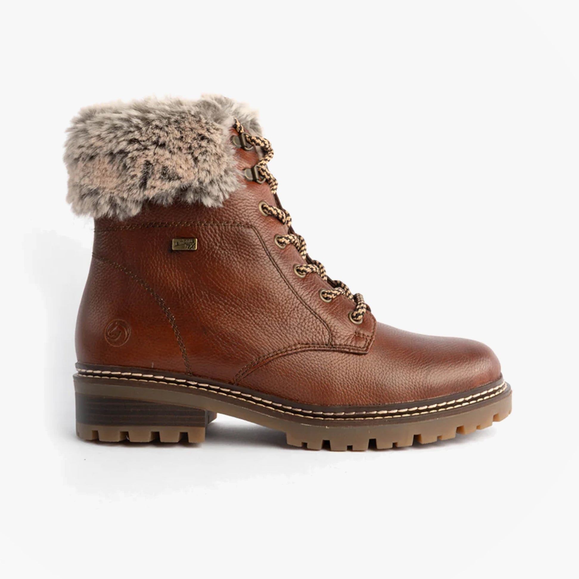 Remonte D0B74-24 Womens Fur Ankle Boots Brown