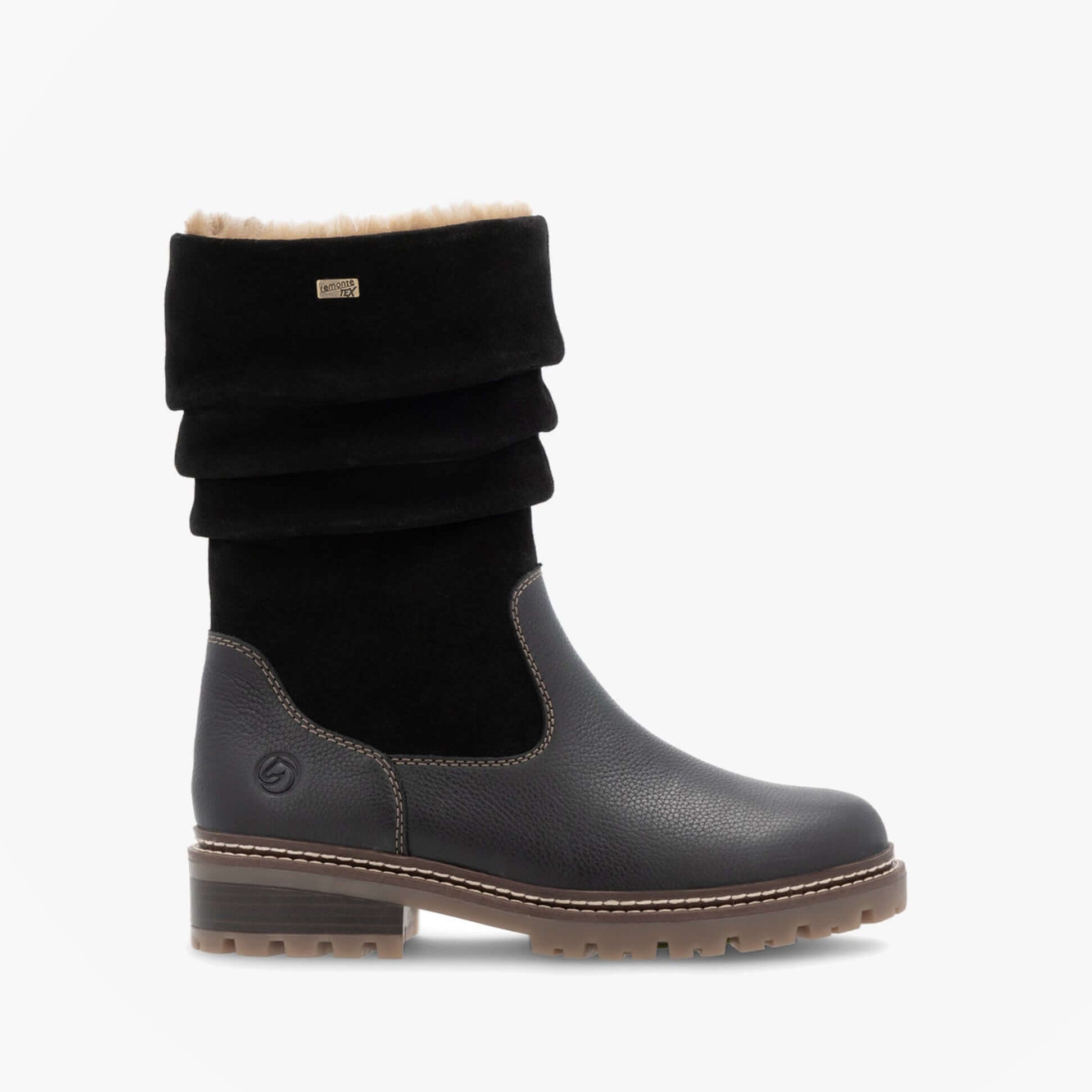 Remonte D0B80-00 Womes Side Zip Ankle Boots Black
