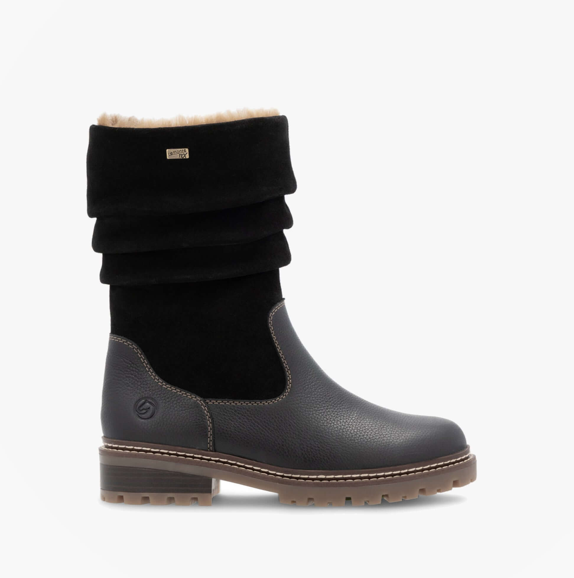 Remonte D0B80-00 Womes Side Zip Ankle Boots Black