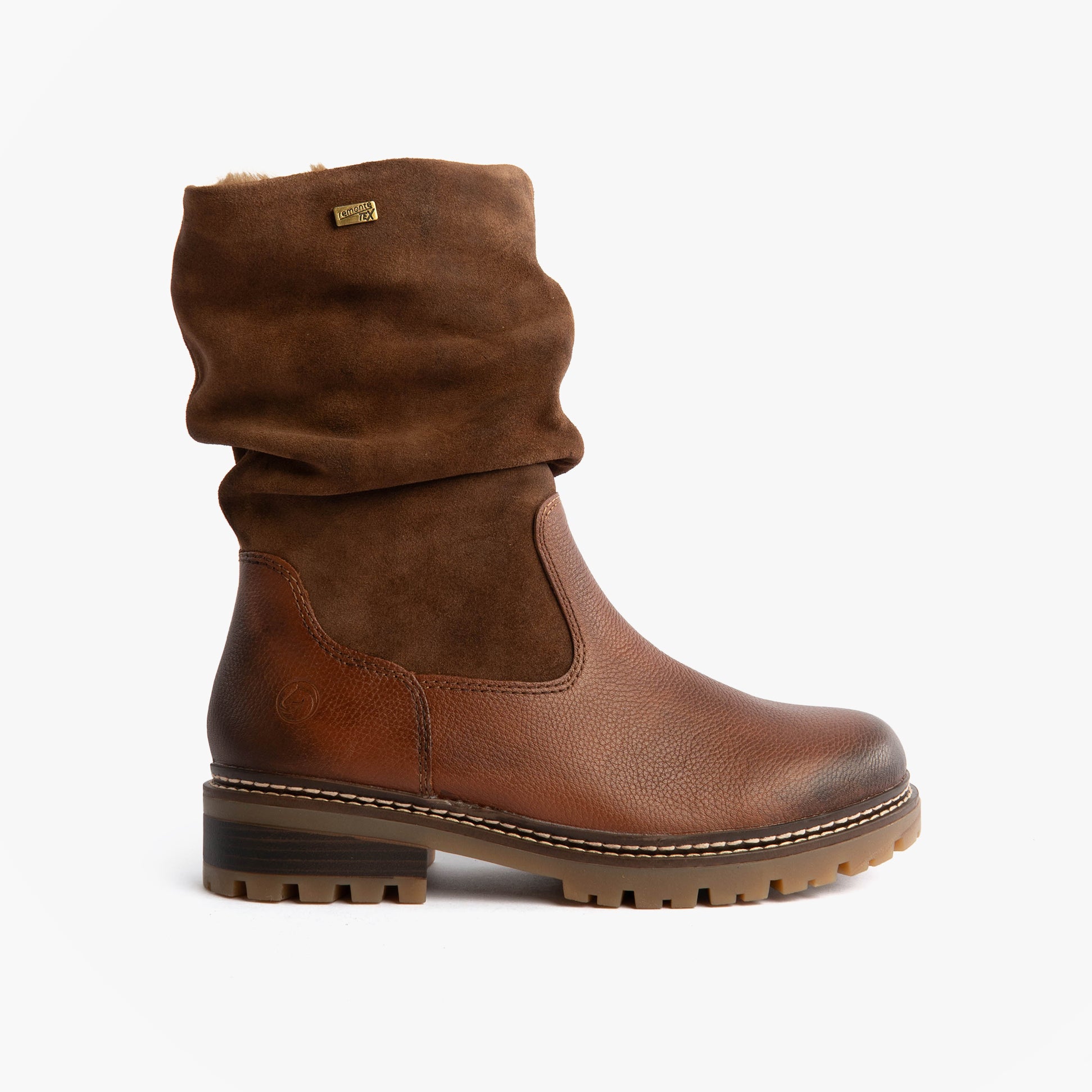 Remonte D0B80-24 Womes Side Zip Ankle Boots Brown