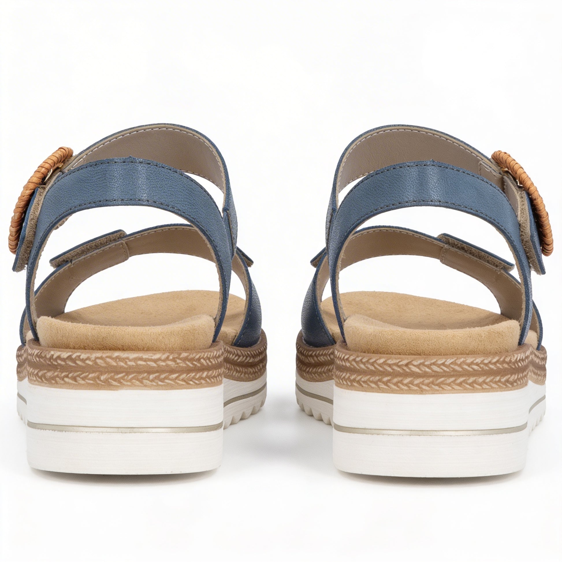 Remonte D0Q52 Womens Cross Strap Sandals Denim