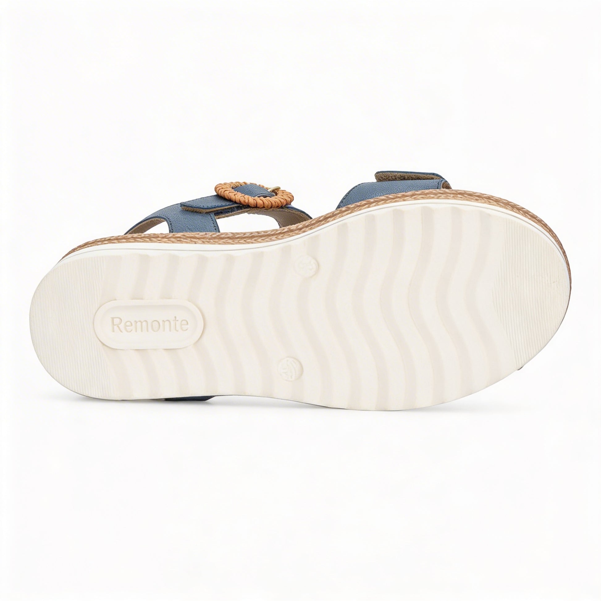 Remonte D0Q52 Womens Cross Strap Sandals Denim