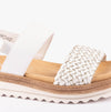 D0Q56-80 Womens Sandals White Combination