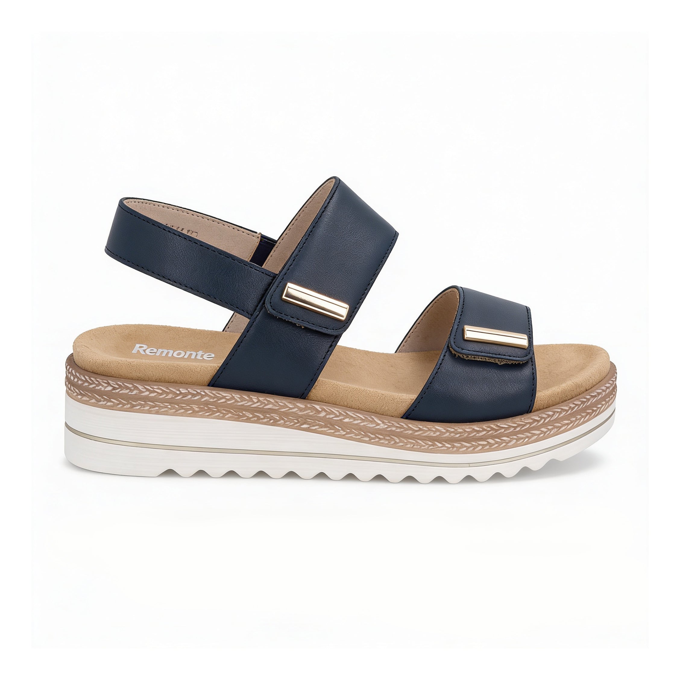 Remonte D0Q59 Womens Ankle Strap Sandals Blue