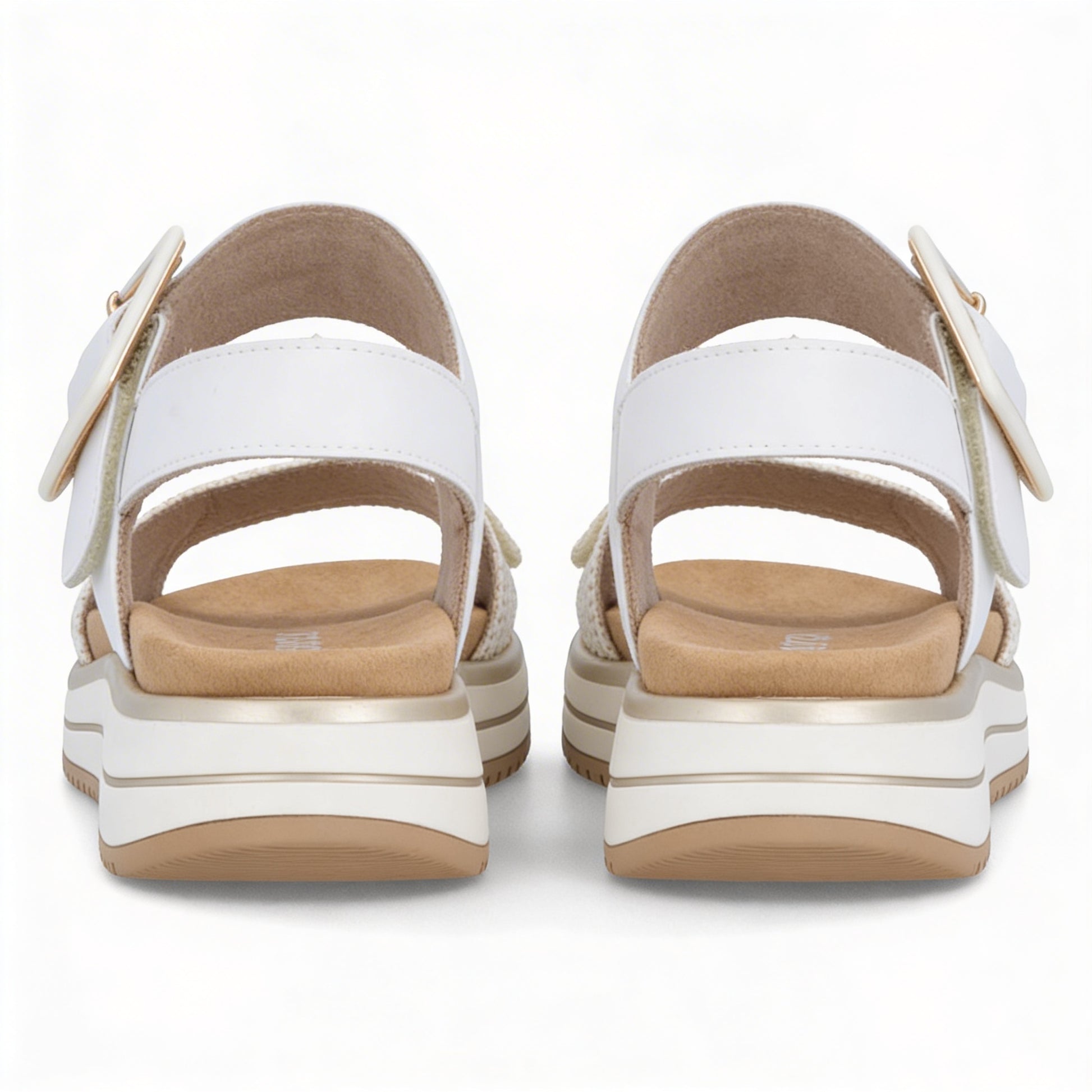 Remonte D1J53 Womens Cross Strap Sandals White