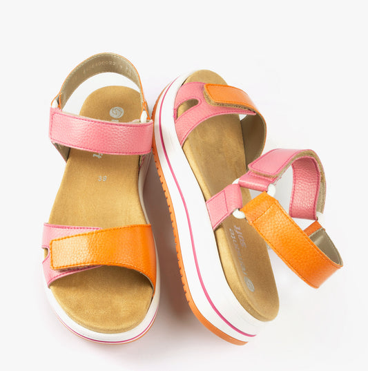 D1J57-31 Womens Sandals Pink