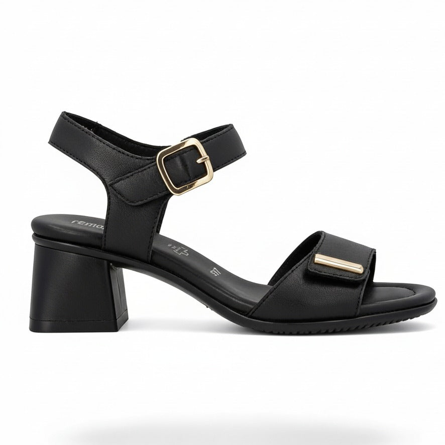 Remonte D1K54 Womens Ankle Strap Sandals Black