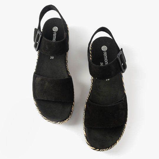 Remonte D1N54-02 Womens Sandals Black