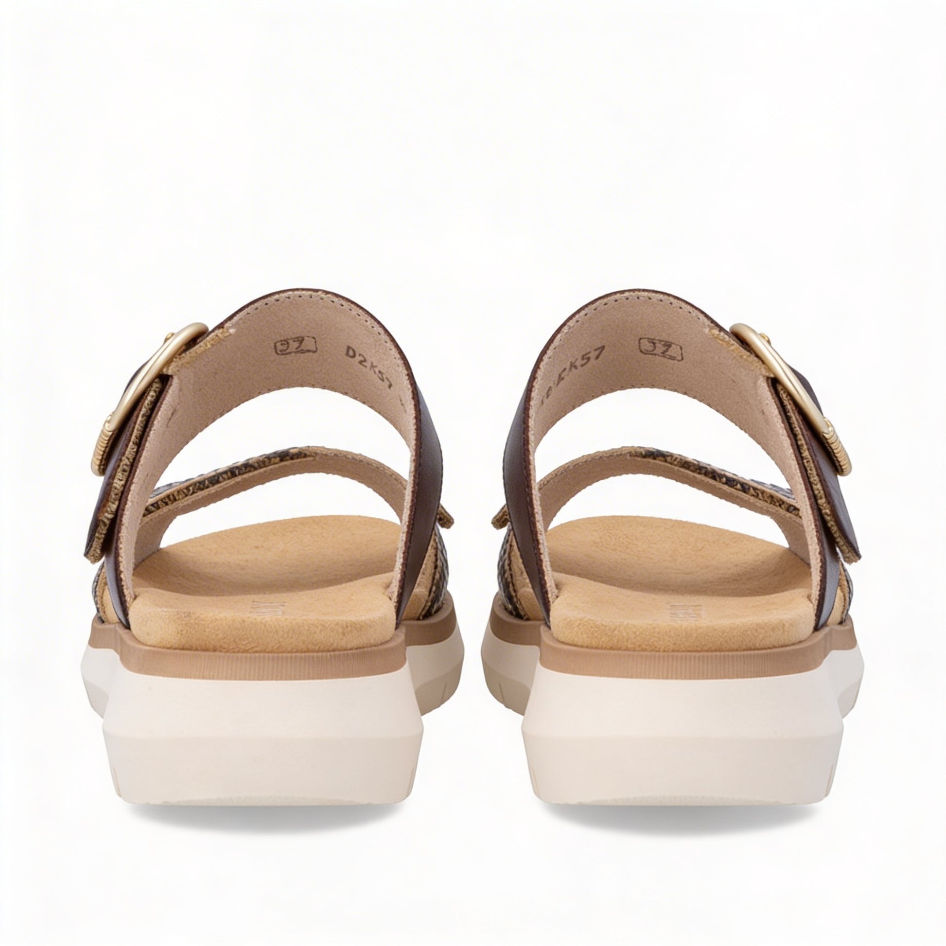 Remonte D2K57 Womens Cross Strap Sandals Brown
