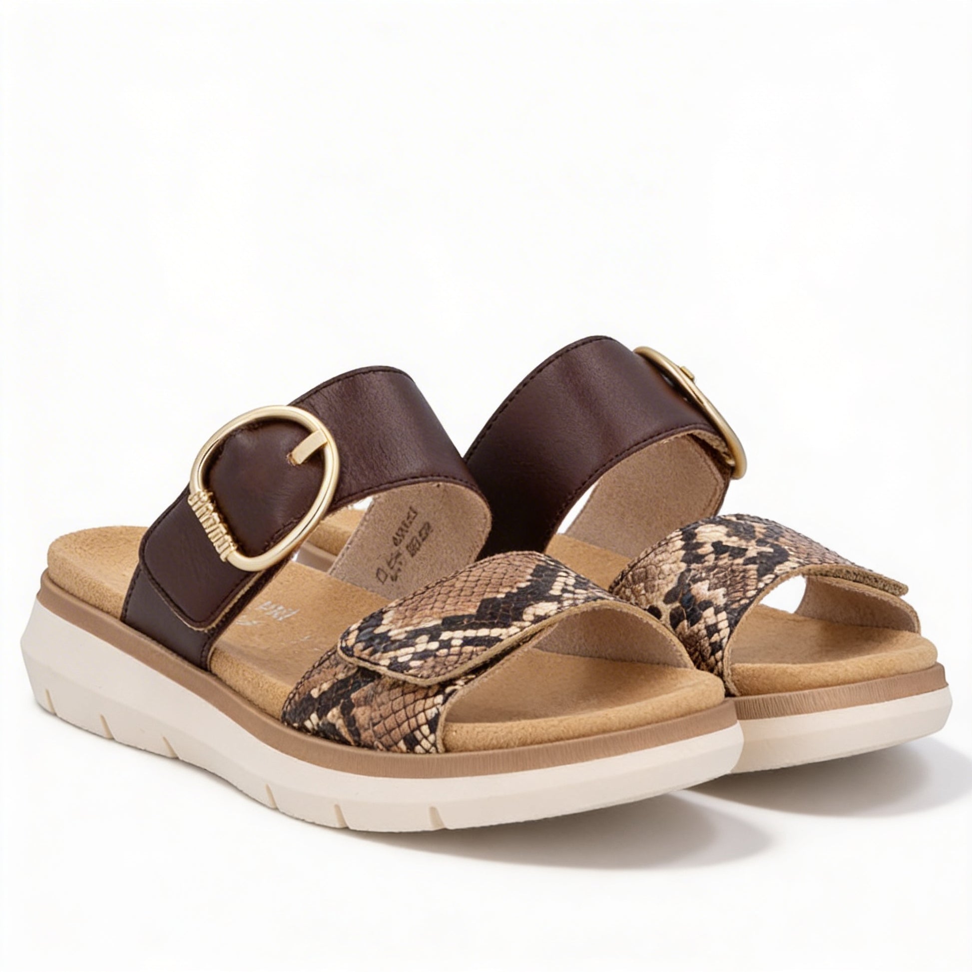 Remonte D2K57 Womens Cross Strap Sandals Brown