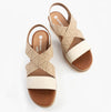D2L54-60 Womens Sandals Beige Combination