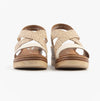 D2L54-60 Womens Sandals Beige Combination