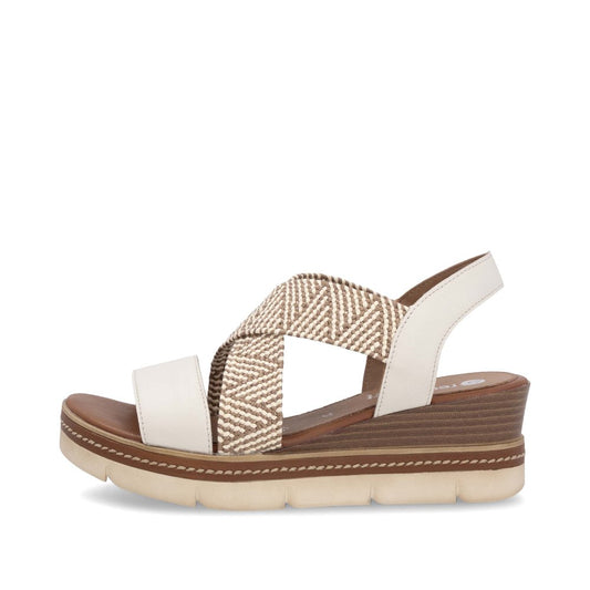 D2L54-60 Womens Sandals Beige Combination