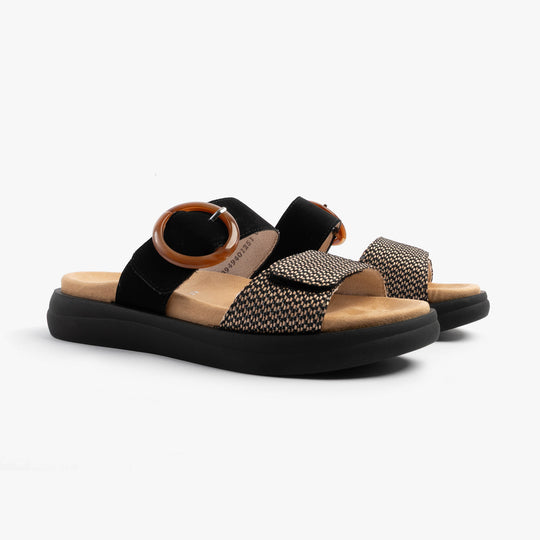 Remonte D2N51-03 Womens Sandals Black Combination