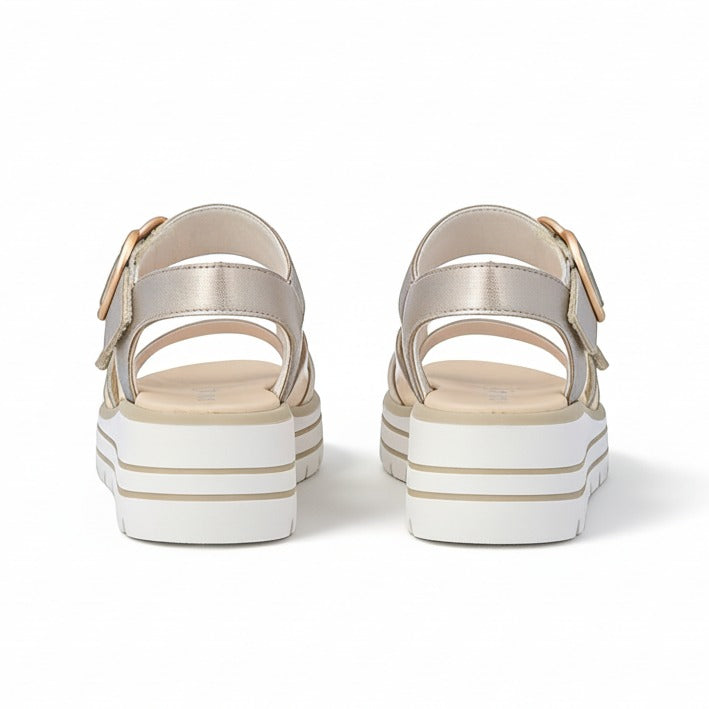 Remonte D3N50 Womens Ankle Strap Sandals Beige