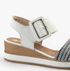 D6453-80 Womens Sandals White Combination