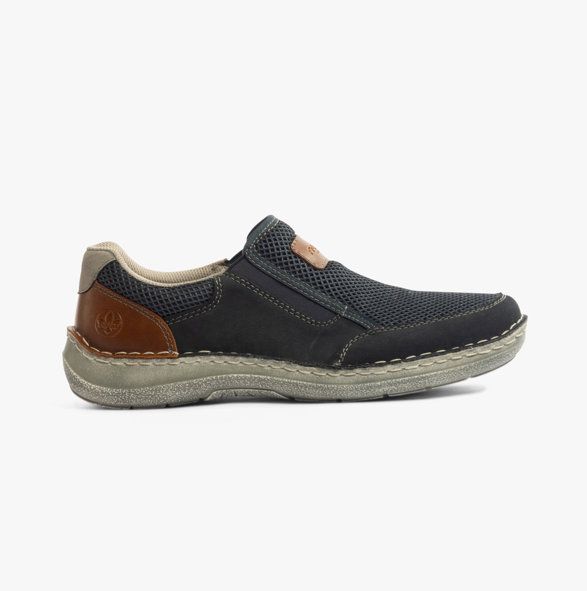Rieker 03053-14 Mens Shoes Blue