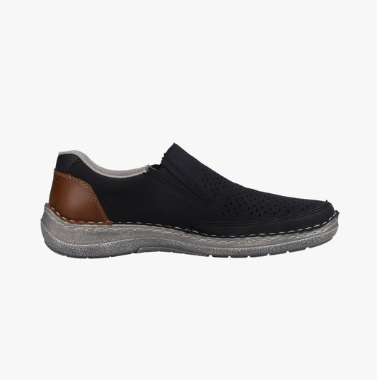 Rieker 03079-14 Mens Shoes Blue