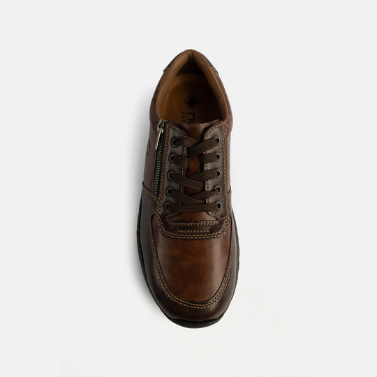 Rieker 03329 Mens Lace-Up Shoes Brown