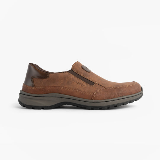 Rieker 03365 Mens Slip-On Shoes Tan