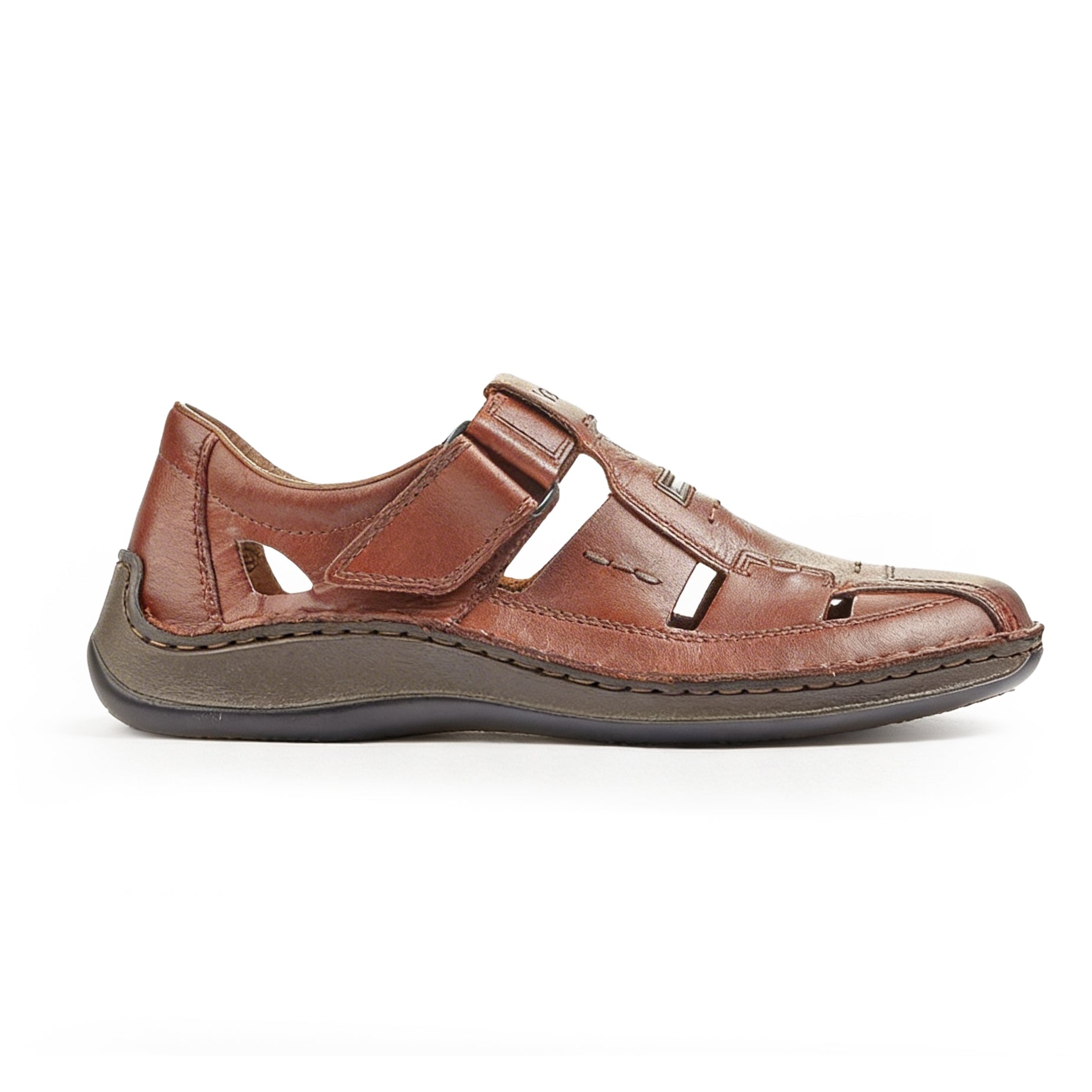 Rieker 05284 Mens Fisherman Sandals Brown