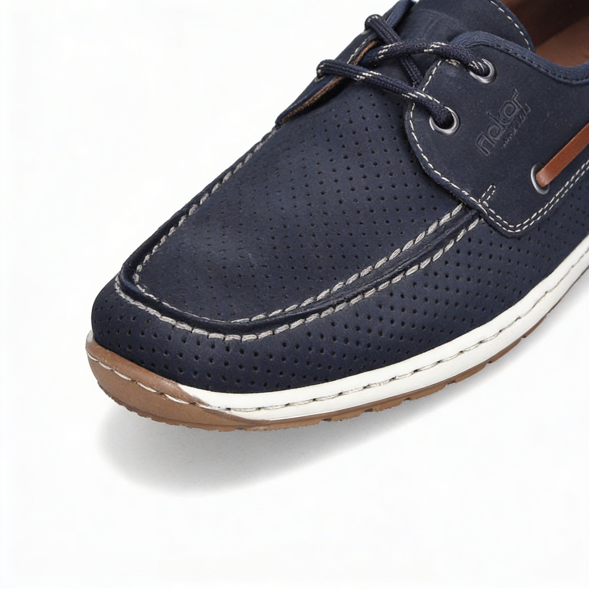 Rieker 08816-14 Mens Loafer Shoes Blue