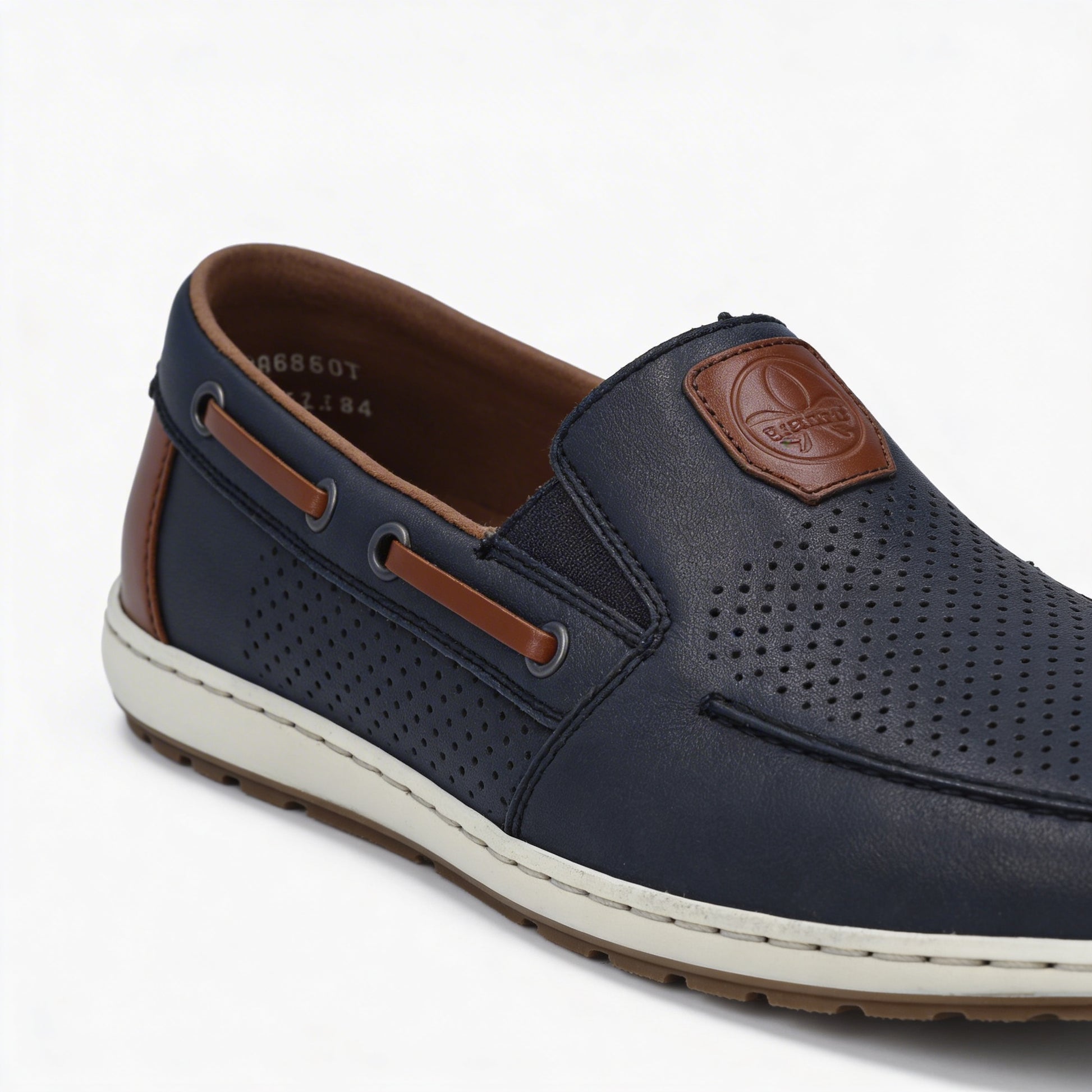 Rieker GUIDO Mens Loafer Shoes Blue