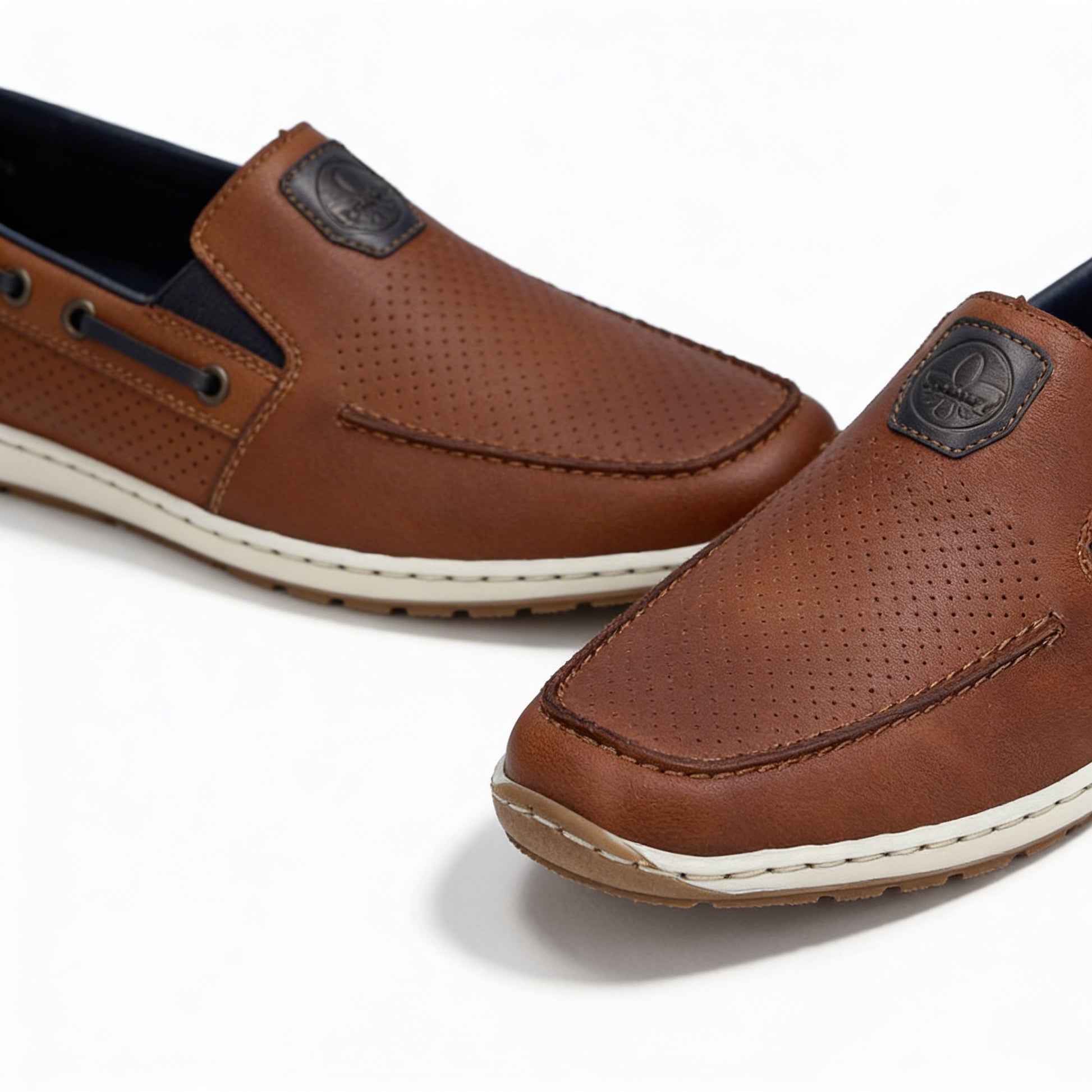 Rieker 08867-25 Mens Loafer Shoes Brown