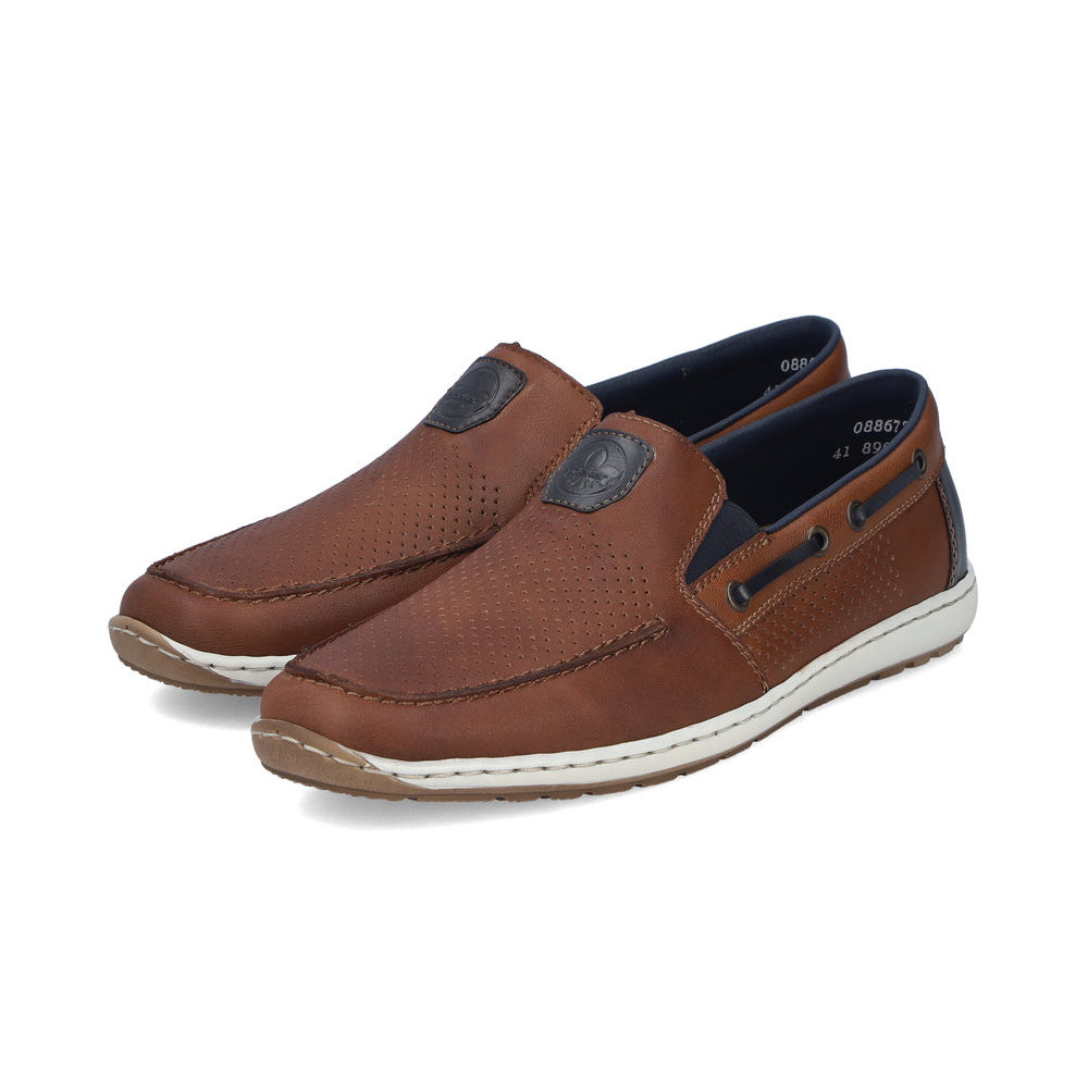 Rieker 08867-25 Mens Loafer Shoes Brown