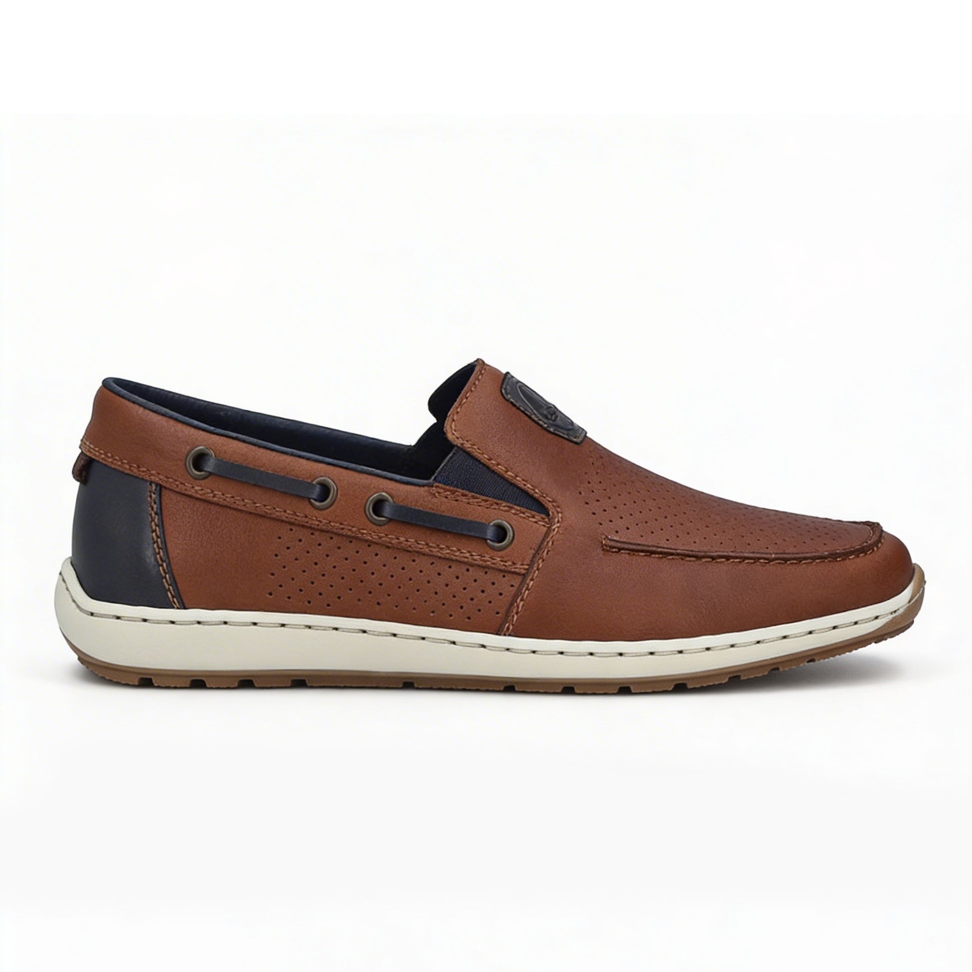 Rieker 08867-25 Mens Loafer Shoes Brown