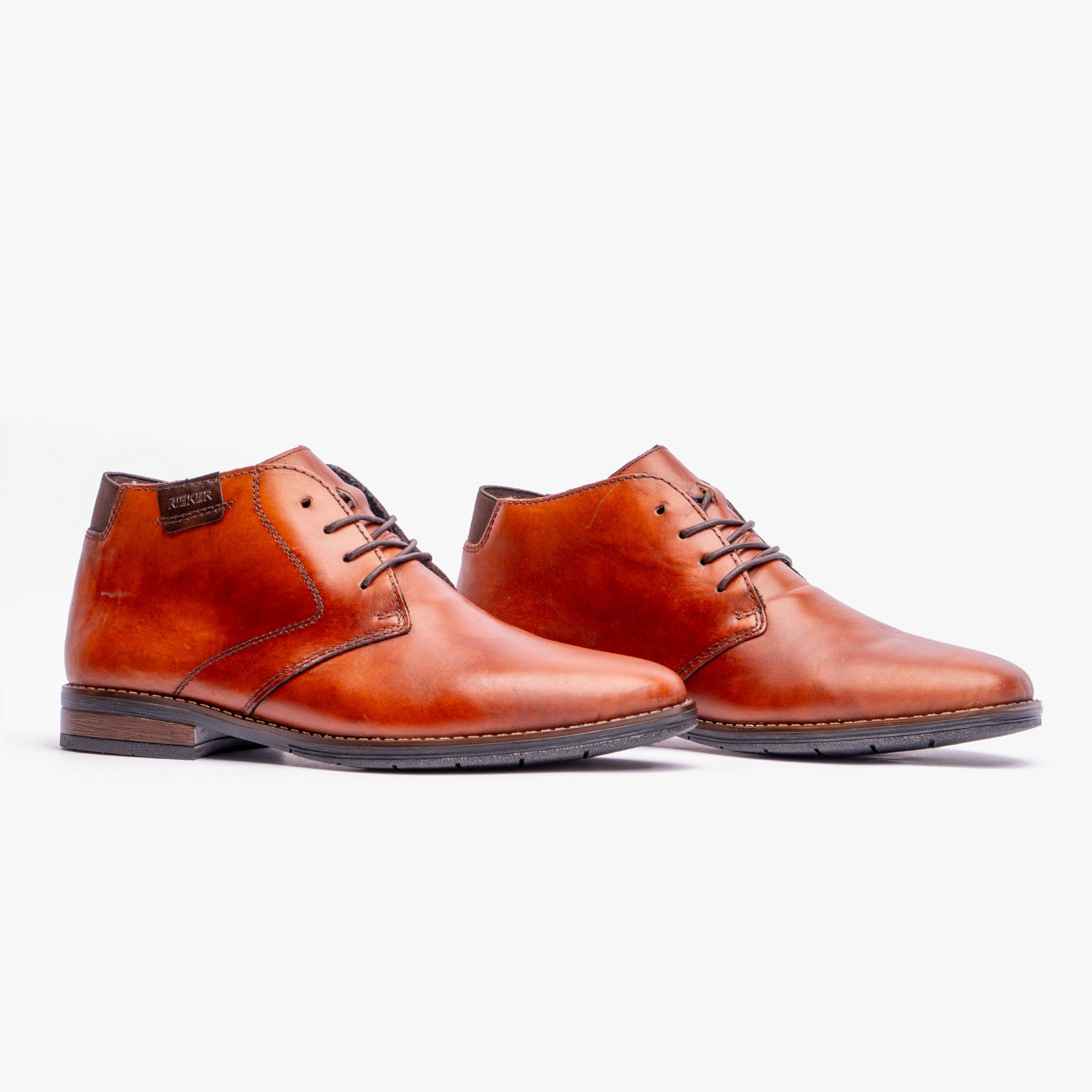 Rieker 10301-24 Mens Leather Boots Brown