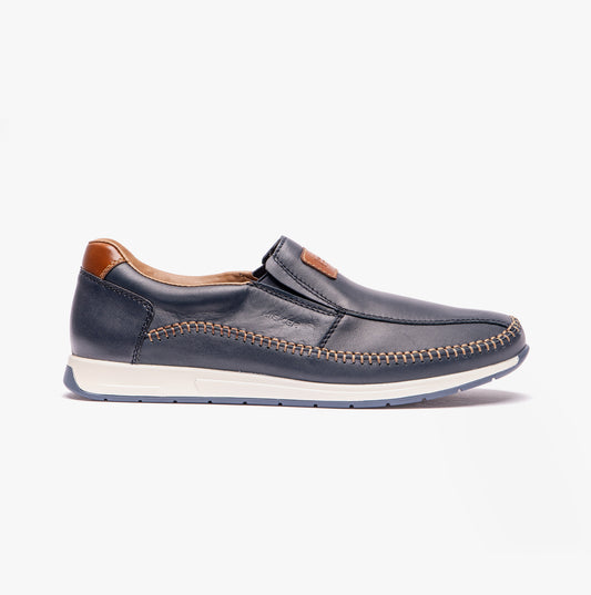 Rieker 11962-14 Mens Shoes Blue