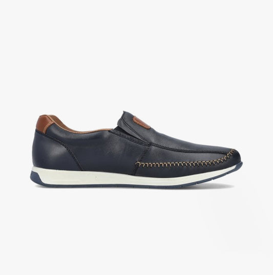 Rieker 11962-14 Mens Shoes Blue
