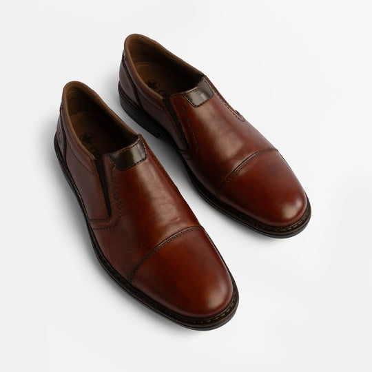 Rieker 17659 Mens Slip-On Shoes Brown