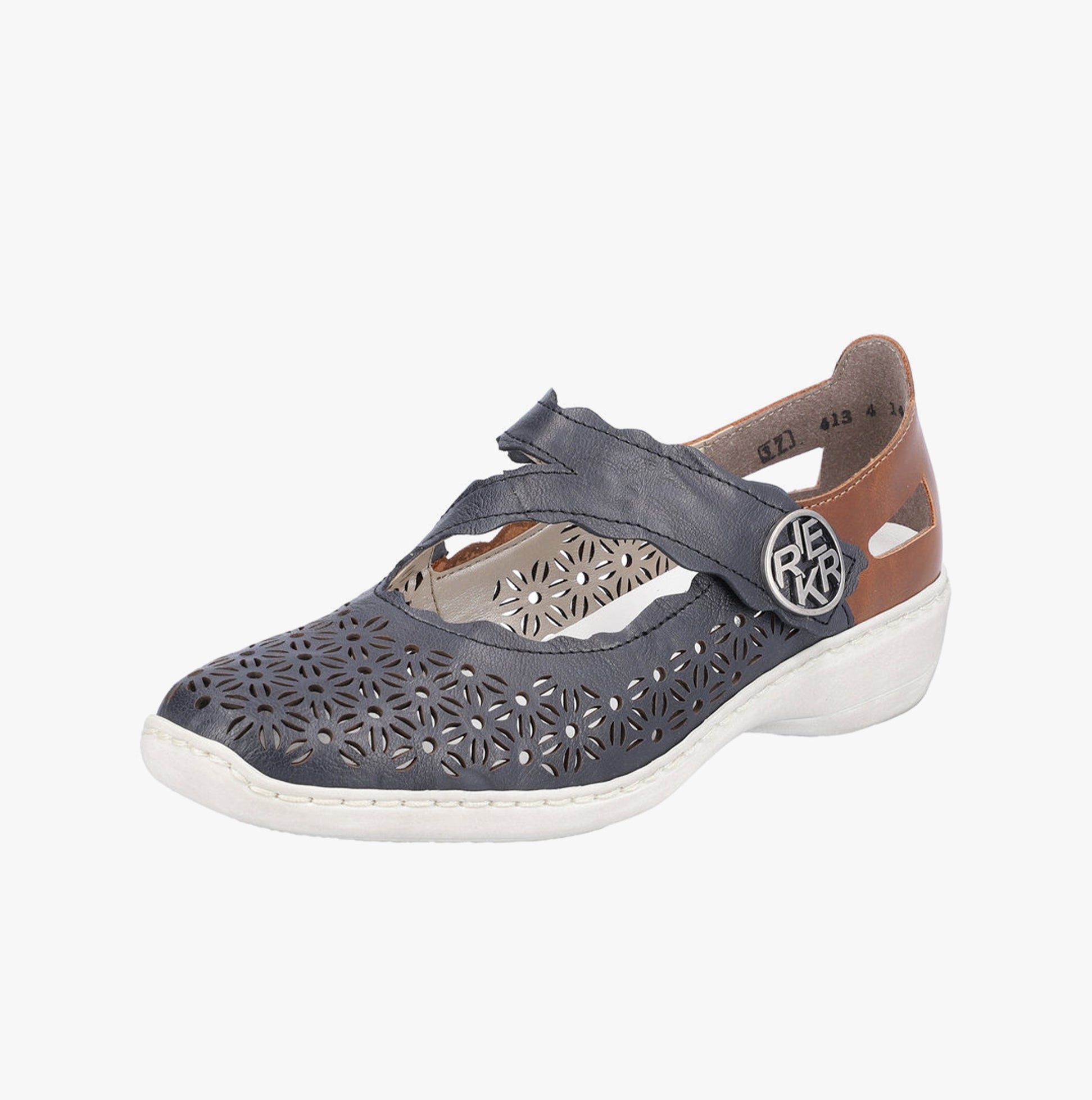 Rieker 413G4-14 Womens Shoes Blue Multi