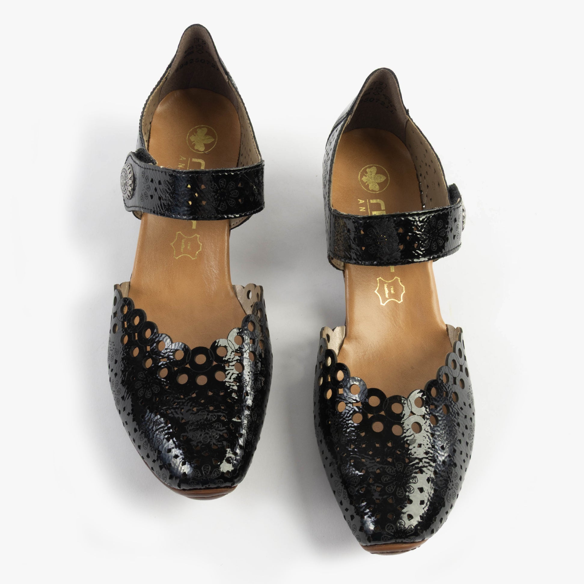 Rieker 43753-02 Womens Shoes Patent Black