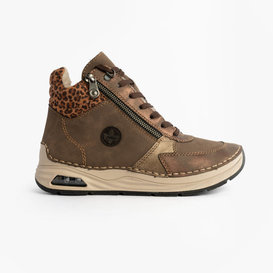 Rieker 44565 Womens Ankle Boots Brown
