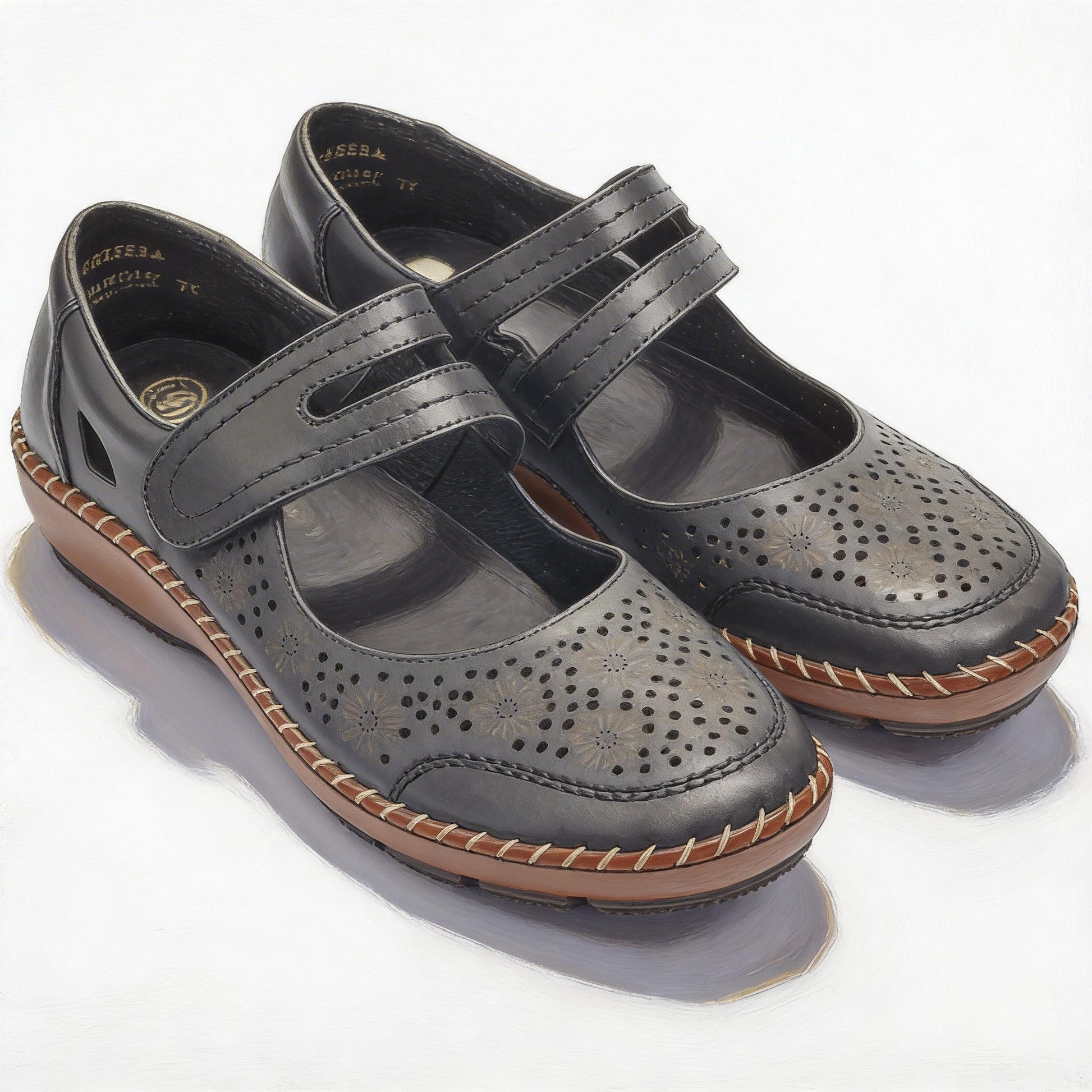 Rieker 44875-00 Womens Mary Jane Shoes Black