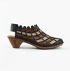 Rieker 46778-14 Womens Shoes Blue Combination