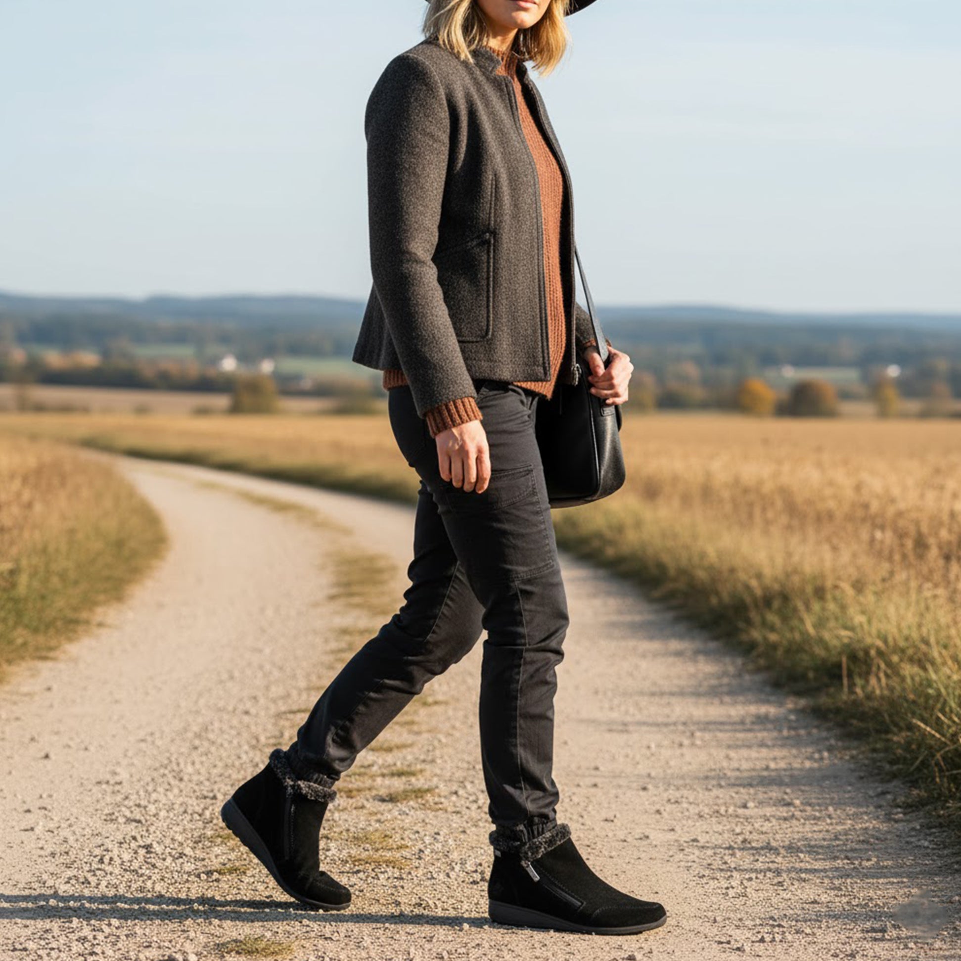 Rieker 47256-00 Womens Boots Black