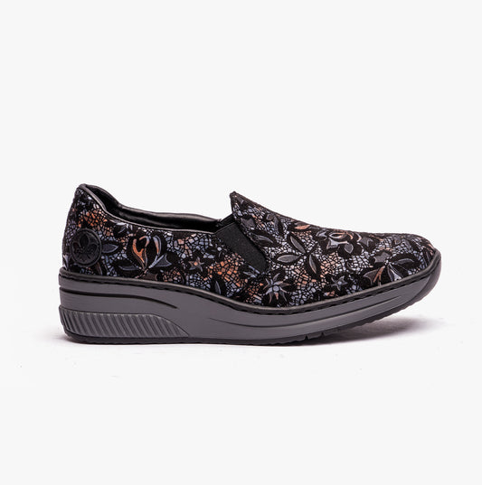 Rieker 48752-90 Womens Shoes Black